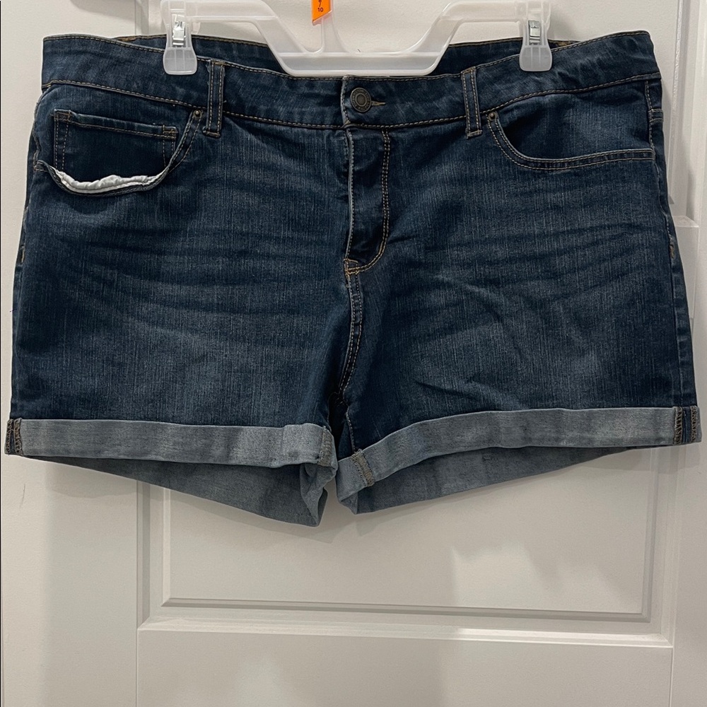 Time and Tru Dark Blue Jean Shorts